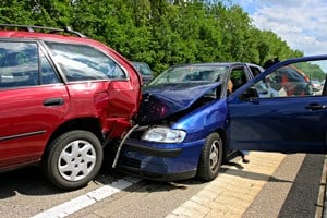 A picture of a car accident that is prepared as the victum searches for car accident attorneys near me. 